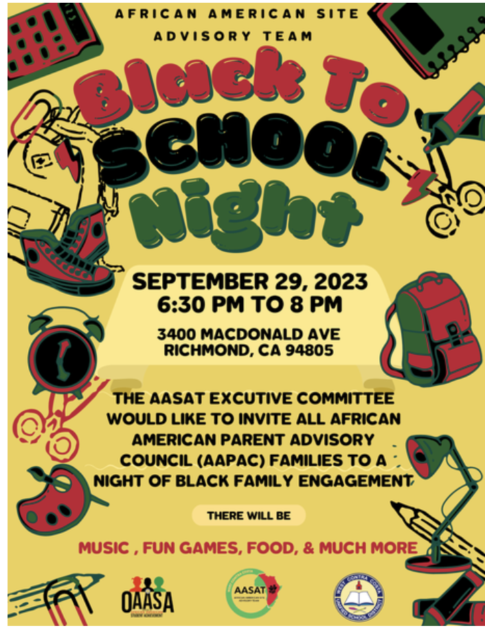Black to School Night 